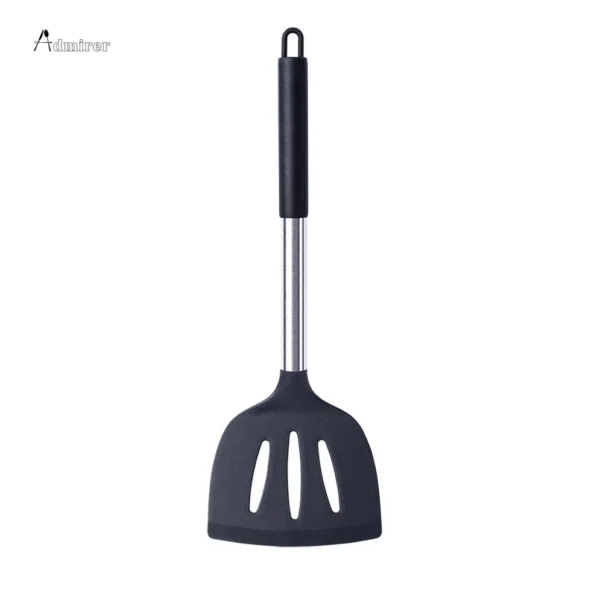 1-Pack Silicone Kitchenware Cooking Utensils Kitchen Accessories Spatula Turner Heat-resistant Soup Spoon Pasta Colander Shovel - Image 6